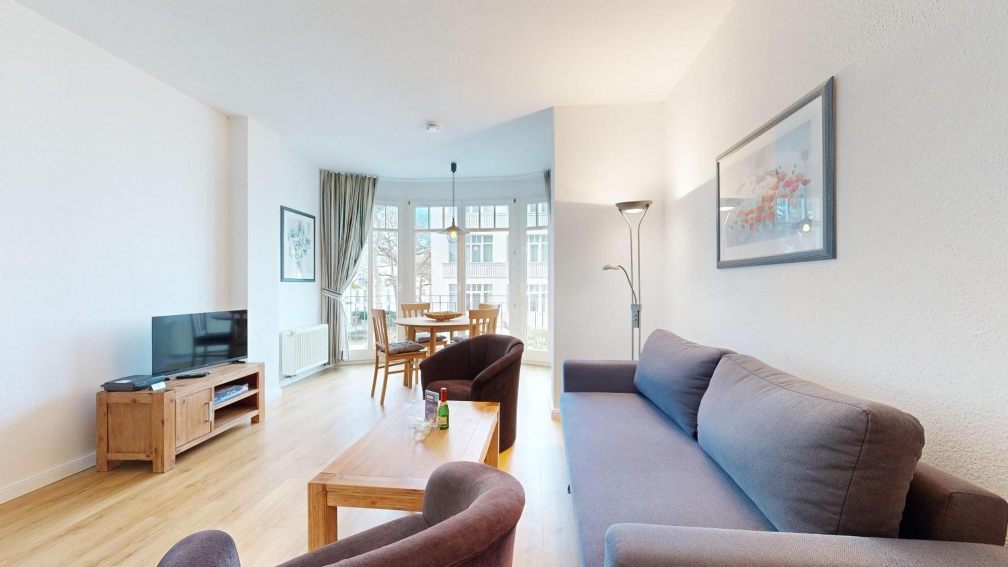 Strandnahe Und Zentral Gelegene Fewo, Hund Willkommen, Haus Saxonia, Binz Exterior foto